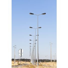 9 Mtr HDGI Octagonal Poles